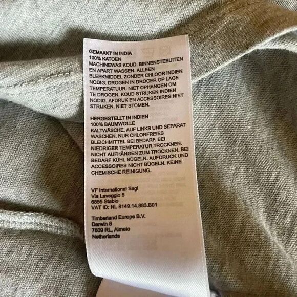 TIMBERLAND  Men's Core Cotton Graphic Short-Sleeve Regular Fit Tee Gray SZ M #17 - Picture 9 of 10